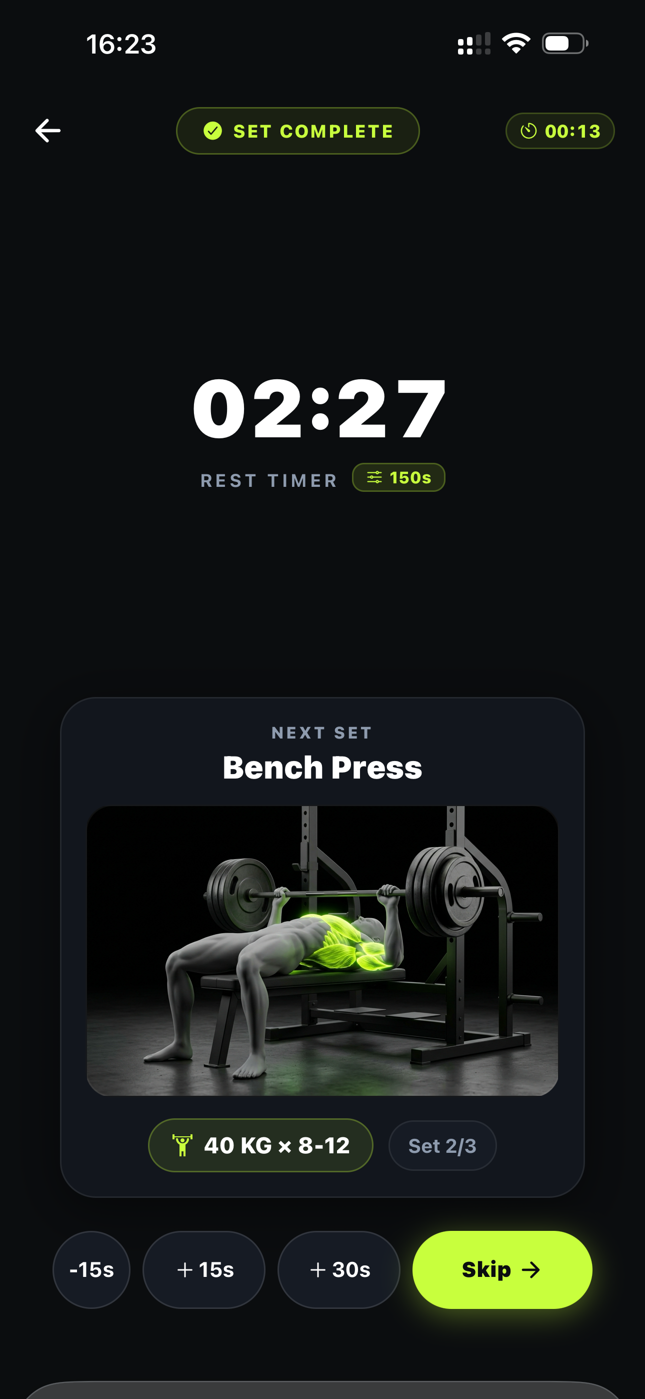 SPOT Rest Timer & Logging
