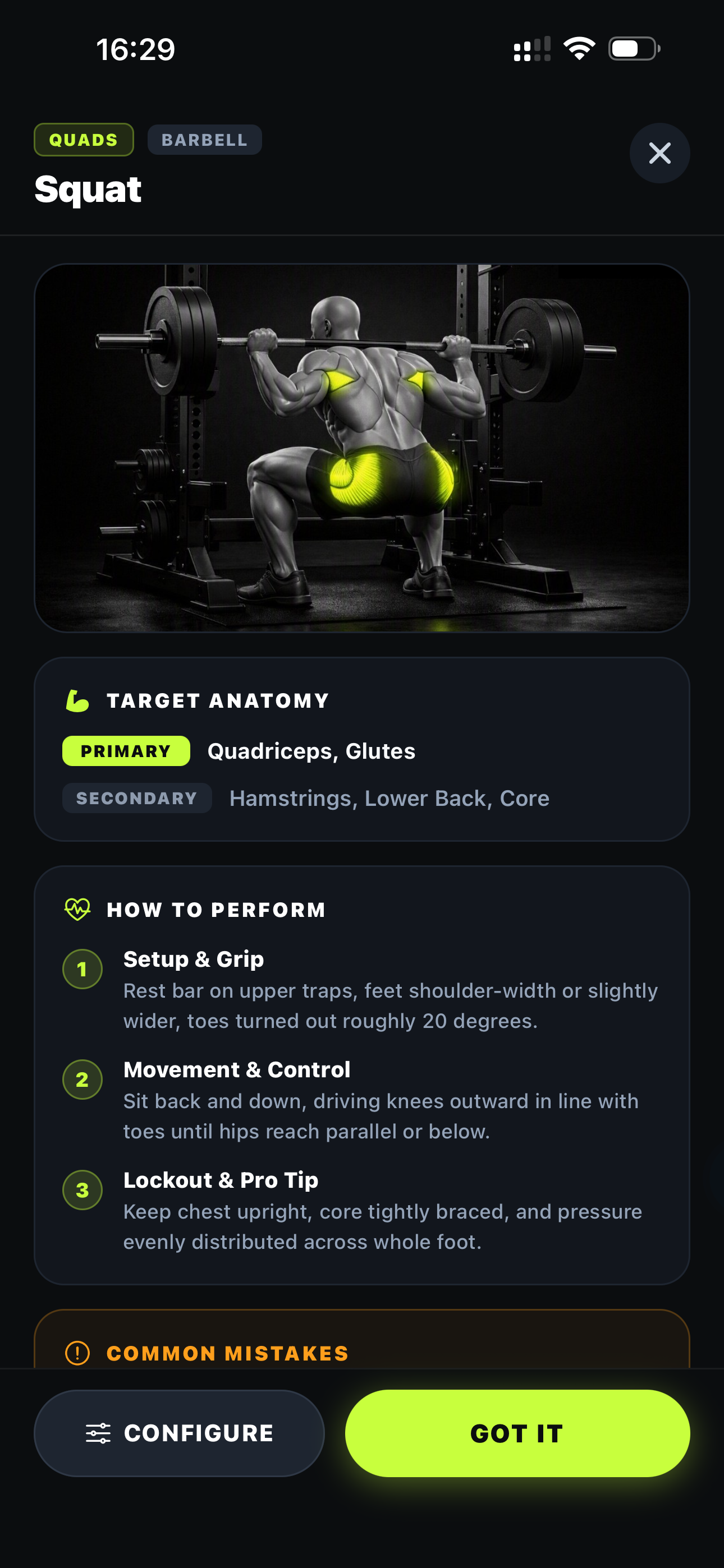 SPOT Exercise Guide & Anatomy